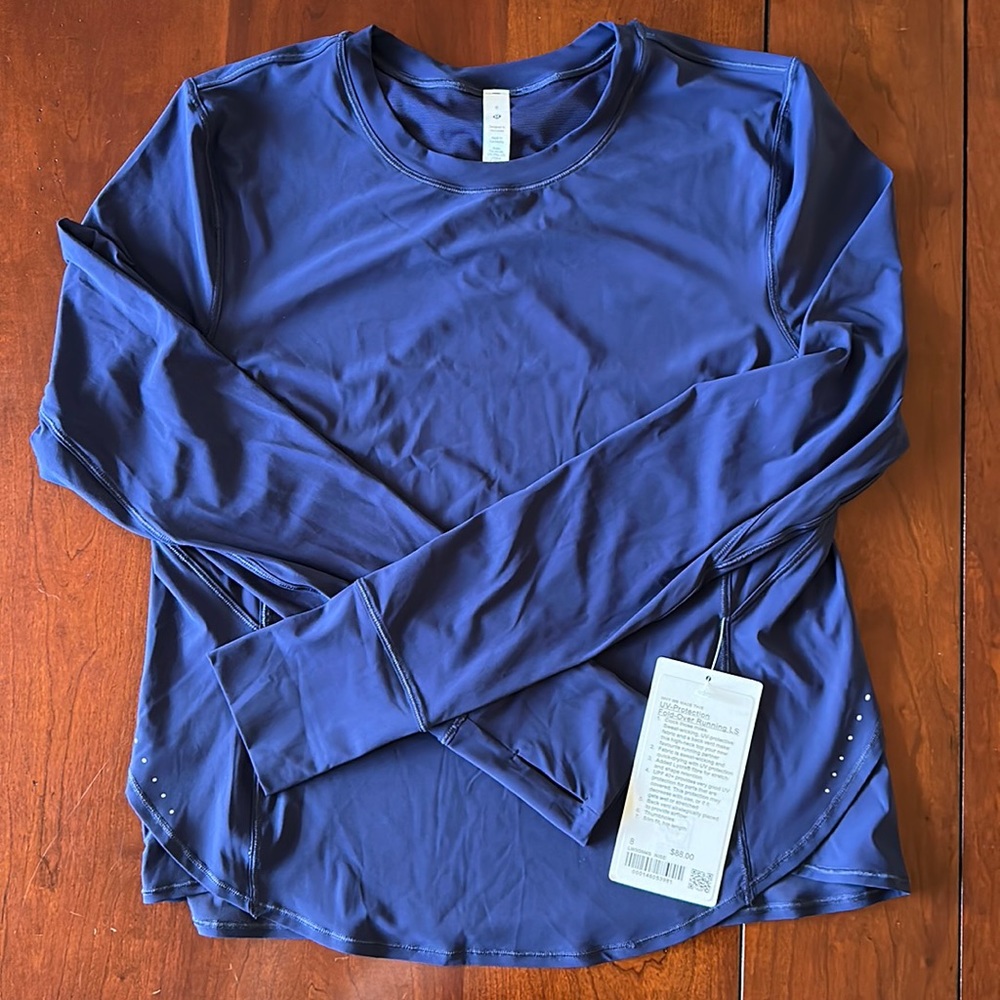 NWT Lululemon UV-Protection Fold-Over Running Long Sleeve